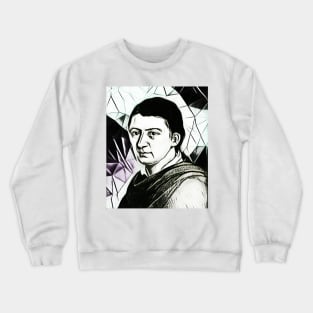 Friedrich Schlegel Black and White Portrait | Friedrich Schlegel Artwork 3 Crewneck Sweatshirt